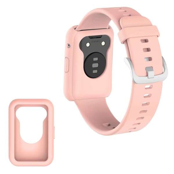 Huawei Watch Fit silikone cover - Lyserød Pink