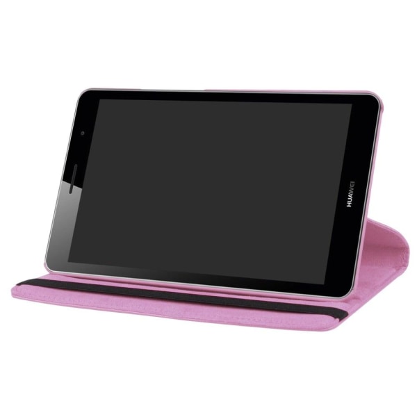 Huawei MediaPad T3 8.0 Roterbart fodral - Ljus rosa Rosa