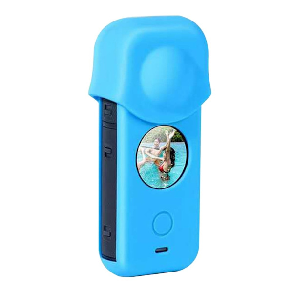 Insta360 One X2 silikoneovertræk + objektivovertræk - Blå Blue