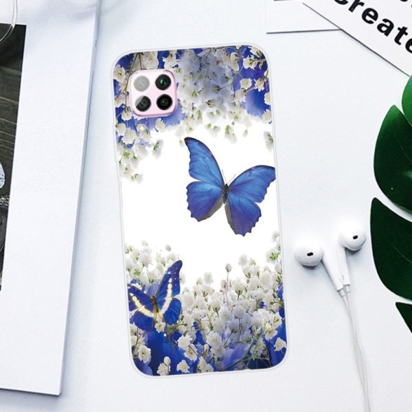 Butterfly läder Huawei P40 Lite / Huawei Nova 6 SE fodral - Fler multifärg