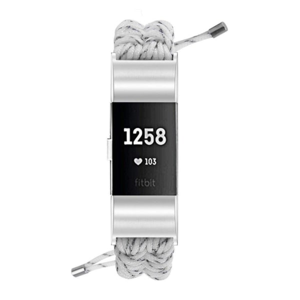 Fitbit Charge 2 flettet rem - hvid White