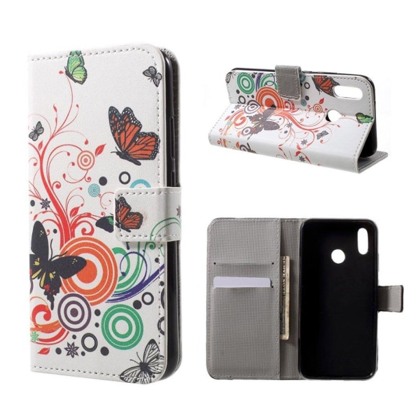 Butterfly läder Huawei P20 Lite fodral - Flerfärgad multifärg