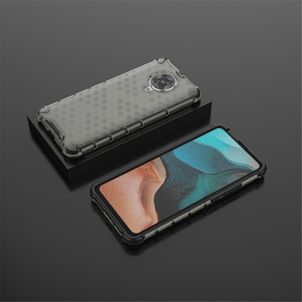 Bofink Honeycomb Xiaomi Redmi K30 Pro / Poco F2 Cover - Grå Silver grey