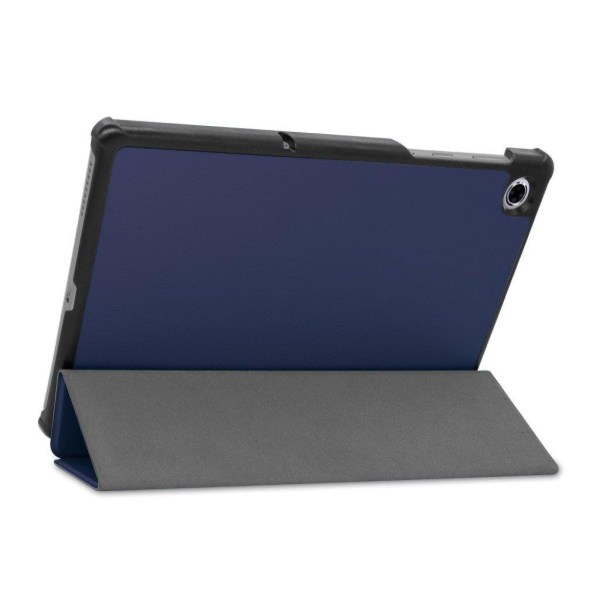 Lenovo Tab M10 FHD Plus durable tri-fold leather case - Dark Blu Blå