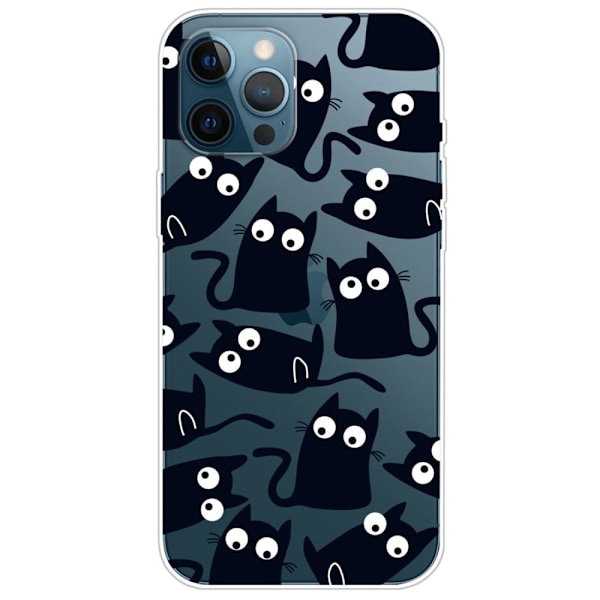Deco iPhone 14 Pro Max kotelot - Kissat Black