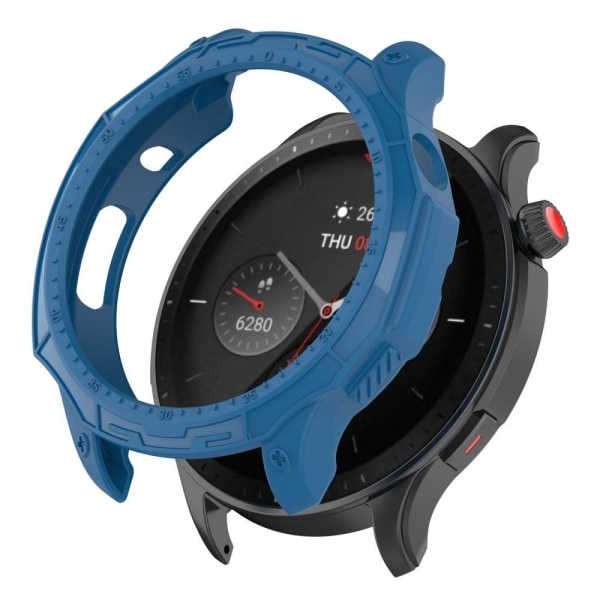 Amazfit GTR 4 46mm dial plate style protective cover - Dark Blue Blå