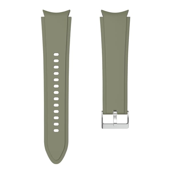 Enkel silikoneurrem i cool farve til Samsung Watch 4-enhed - Lys Armygrøn Green