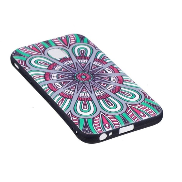 Samsung Galaxy J3 (2017) vedenkestävä silikoonikuori - kukkakuvio Multicolor