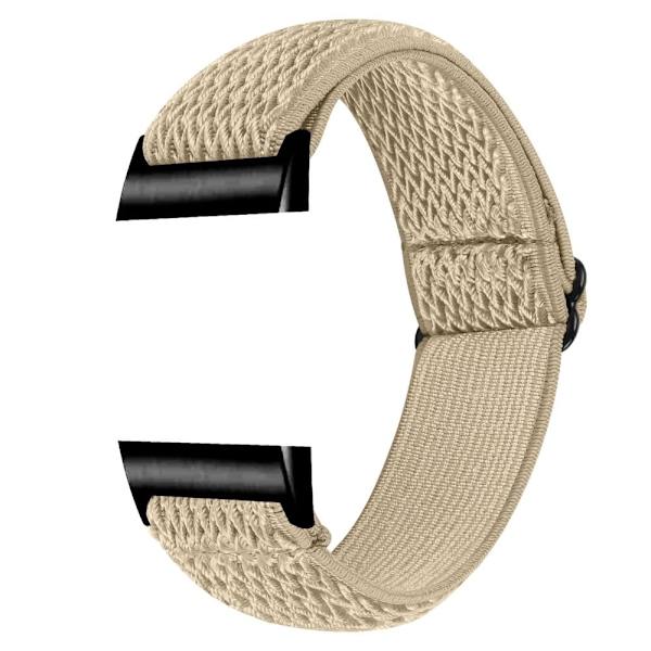 Fitbit Charge 4 / 3 elastisk nylonrem - Aprikos Brown
