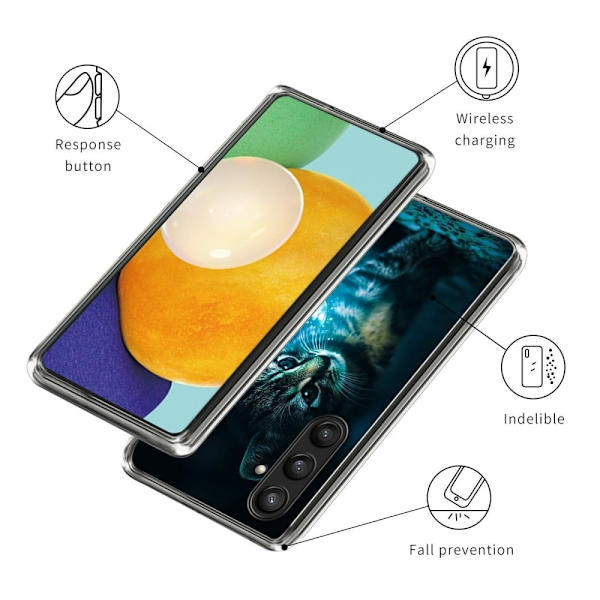 Vibe Samsung Galaxy A16 deksel - Katt Blue