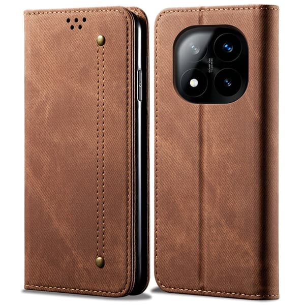 Jeans Xiaomi Redmi Note 14 Pro 5G fodral - Kaffe Brun