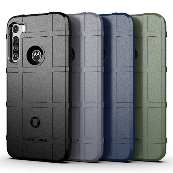 Rugged Shield Motorola One Fusion Plus kotelot - Sininen Blue