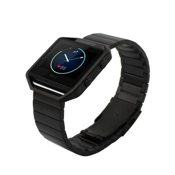 Fitbit Blaze rostfritt stål klockarmband - Svart Svart