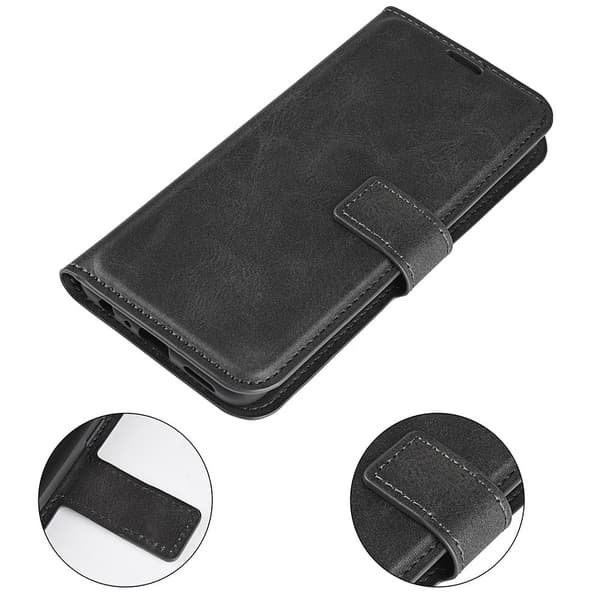 Lompakko Nahkakotelo For Samsung Galaxy A03 - Musta Black