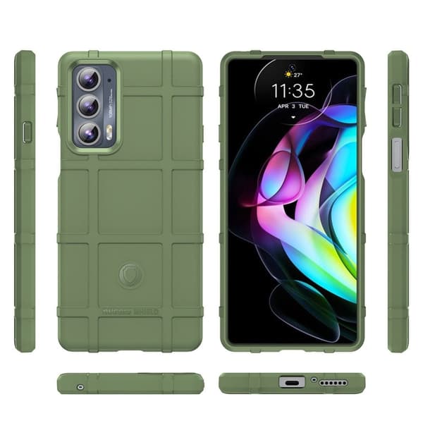 Rugged Shield Etui Motorola Edge 20 - Grøn Green