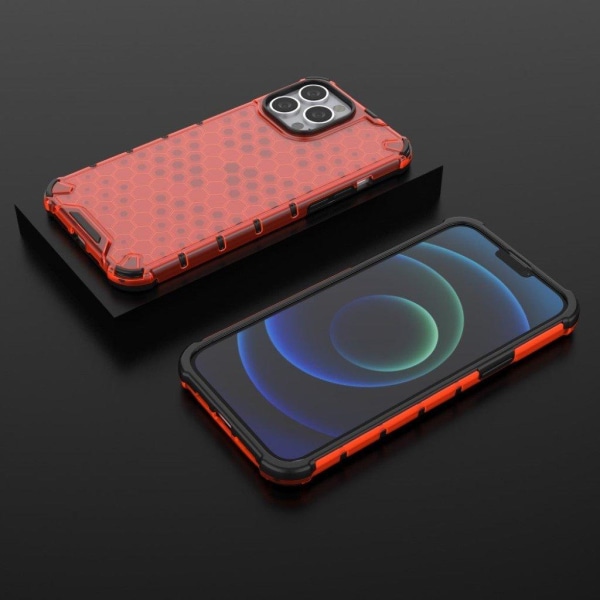 Bofink Honeycomb iPhone 13 Pro Max Suojakotelo - Punainen Red