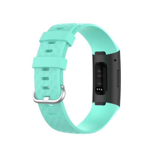Fitbit Charge 3 / 4 hållbar klockarmband - cyan Grön