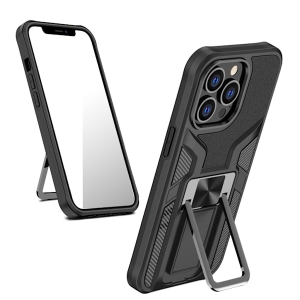 Støtsikkert hybriddeksel for iPhone 13 Pro - Svart Black
