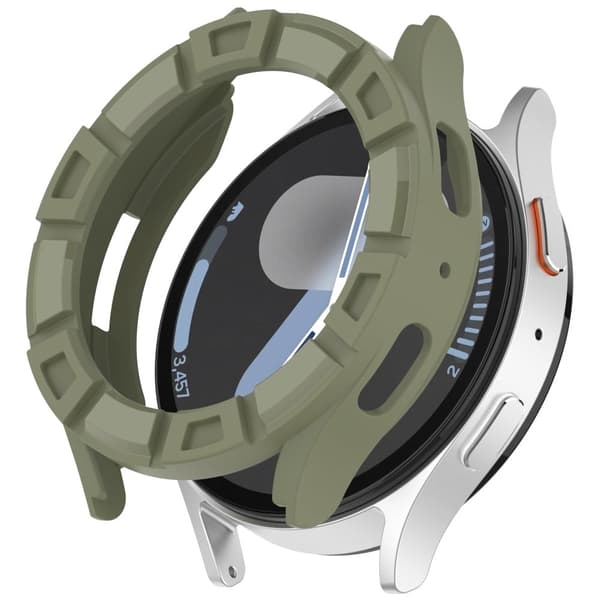 Samsung Galaxy Watch7 40mm Watch Case Hollow Armor Soft Flexible Watch Frame - Vihreä Green