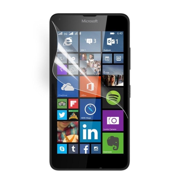 Microsoft Lumia 640 Näytönsuojalasi - Läpinäkyvä Transparent