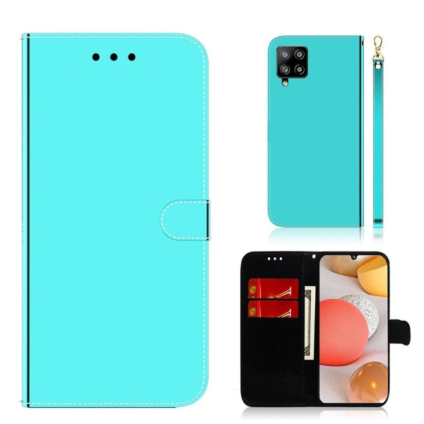 Mirror Samsung Galaxy A42 5G flip case - Syaani Green