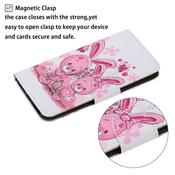 Wonderland Samsung Galaxy S22 Plus Flip Etui - Kanin Pink