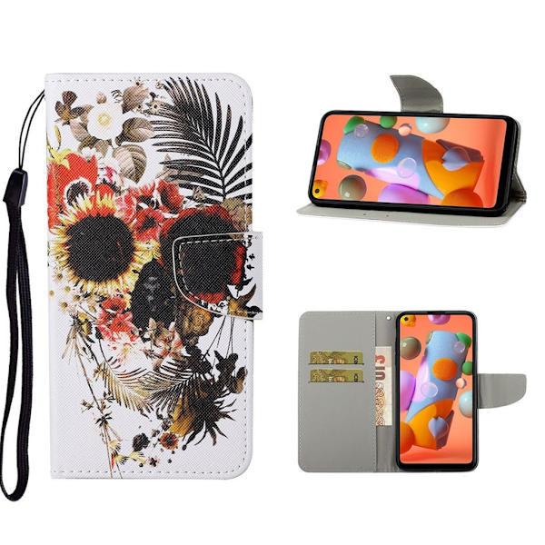 Wonderland Samsung Galaxy A21s fodral -Silver/Grå Silvergrå