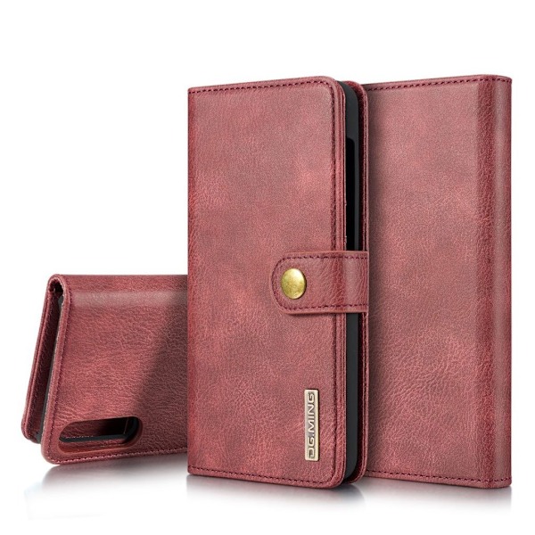 DG.MING Samsung Galaxy A50 2-in-1 Wallet kotelot - Punainen Red