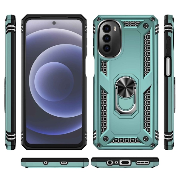 Bofink Combat Motorola Moto G52 Etui - Sortliggrøn Green