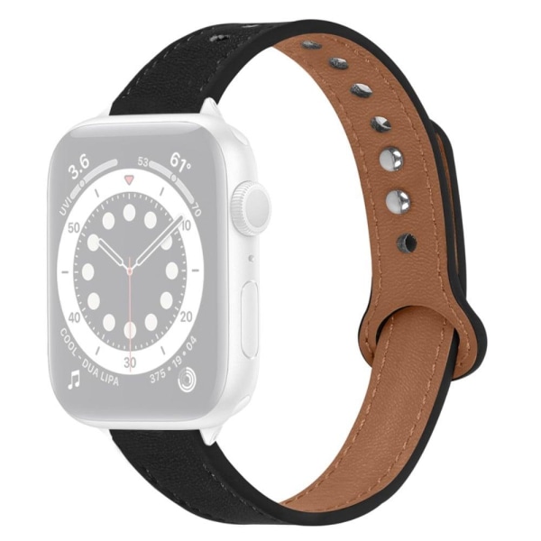Apple Watch Series 8 (45 mm) / Watch Ultra urrem i ægte okselæde Black