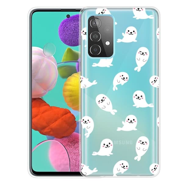 Deco Samsung Galaxy A73 Suojakotelo - Seals White