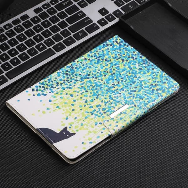 Lenovo Tab M10 HD Gen 2 -kuvioitu nahkakotelo - Musta Kissa Multicolor