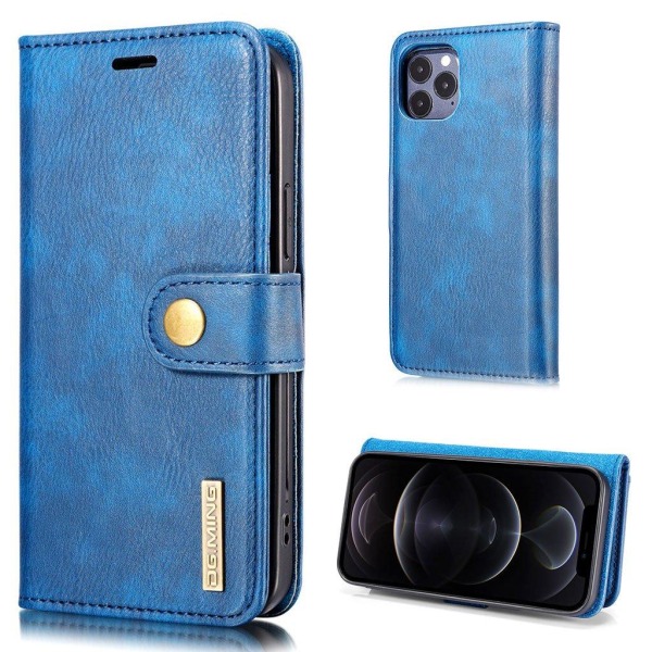 DG.Ming iPhone 13 Mini 2-in-1 Lompakko Suojakotelo - Sininen Blue