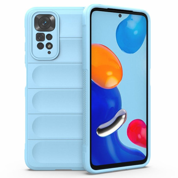 Blødt grebsformet cover til Xiaomi Redmi Note 11S / Xiaomi Redmi Note 11 - Blå Blue