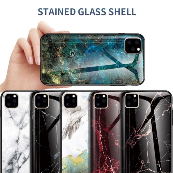 Fantasy Marble iPhone 11 Pro Max kuoret - Smaragdi Green