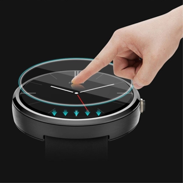 Garmin Vivomove HR Black  Karkaistu Lasi Kellon Näyttö Suojakalvo - Transparentti Black