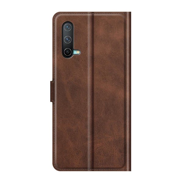 Lompakko Nahkakotelo For OnePlus Nord CE 5G - Kahvi Brown