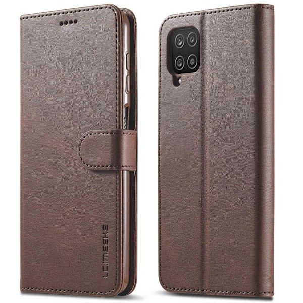 LC.IMEEKE Samsung Galaxy M33 5G flip case - Ruskea Brown
