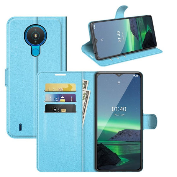 Classic Nokia 1.4 Flip Etui - Blå Blue