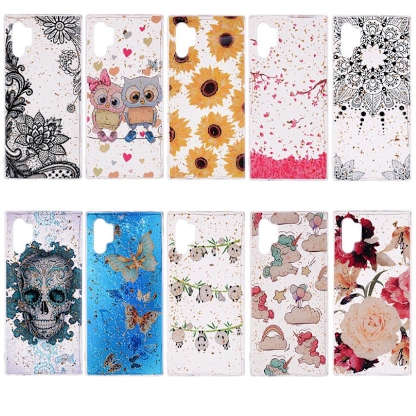 Deco Samsung Galaxy Note 10 Plus skal - Svart Spets Svart