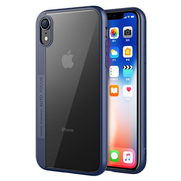 IPhone 9 mobilskal plast silikon transparent - Blå Blå