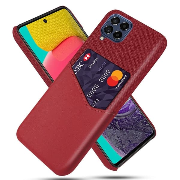 Bofink Samsung Galaxy M53 5G korttikotelo - Punainen Red