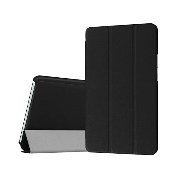 Amdrup Huawei mediaPad M3 8.4 Kolmesti Taittuva Nahkakotelo - Musta Black