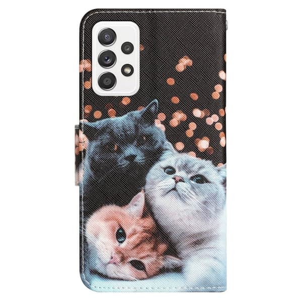 Wonderland Samsung Galaxy A53 5G flip etui - Kat Multicolor