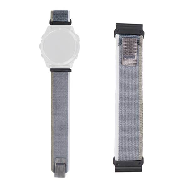 Nylon Strap Garmin Fenix 8 51mm / Enduro 3 / Enduro 2 Magic Tape Loop 26mm Universal Watch Band - White+Green White