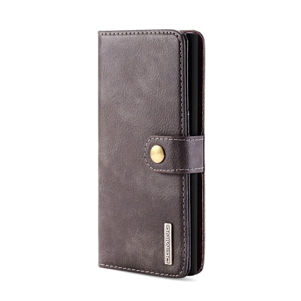 DG.MING Samsung Galaxy Note 10 Pro 2-in-1 Wallet fodral - Grå Silvergrå