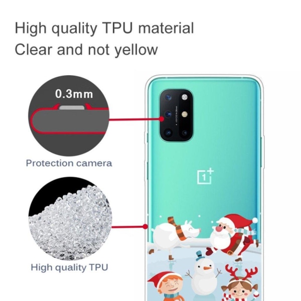 Christmas OnePlus 8T fodral - jul Elements Vit