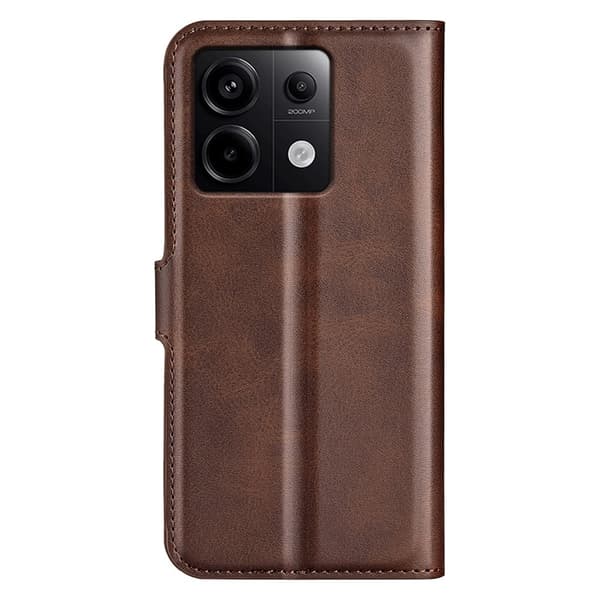 Læderetui med Pung til Xiaomi Redmi Note 13 Pro 5G  - Brun Brown
