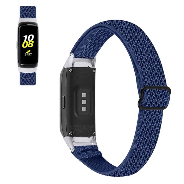 Samsung Galaxy Fit nylon sport watch strap - Midnight Blue Blå