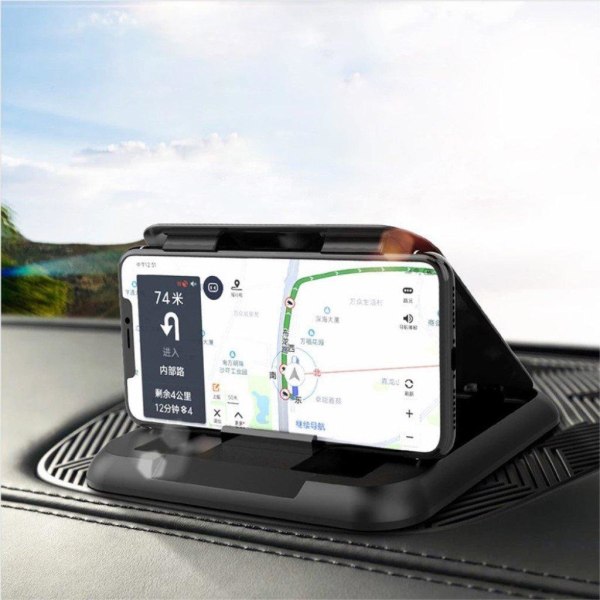 Dashboard foldable car mount holder Black